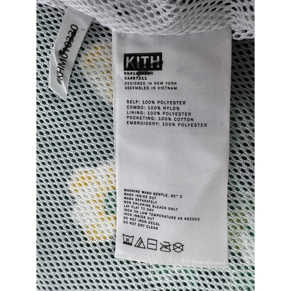 Kith Sherpa Fleece Jacket Men Medium Pinehurst Landscape Full Zip Forest Larimar - Picture 10 of 11